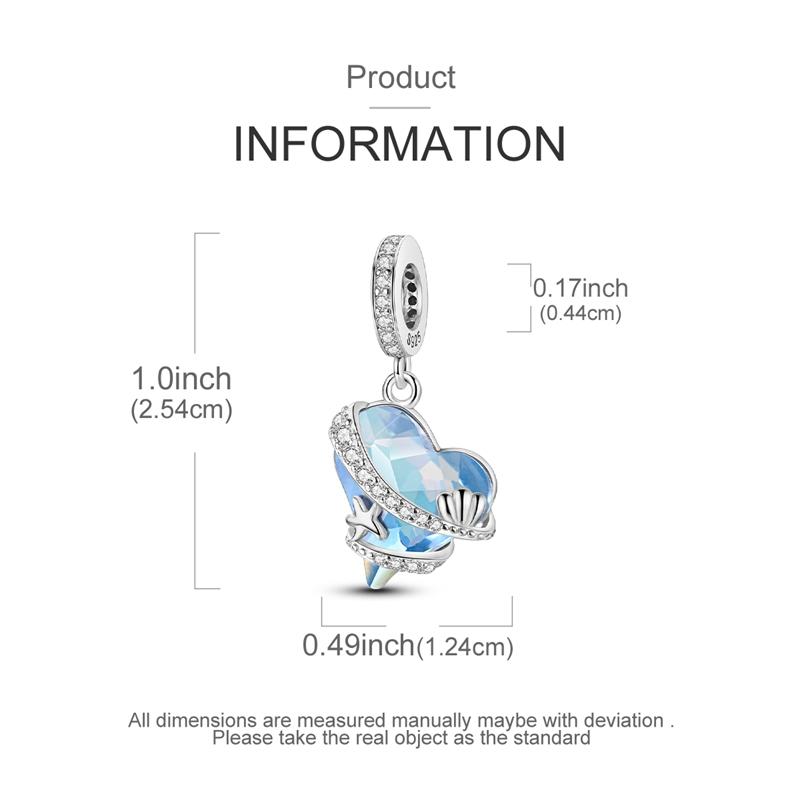 Copper Blue Series Dragon Car Crucifix Charms Beads Fit Original Bracelet Charm Diy Jewelry Pendants Dangle Gift For Woman