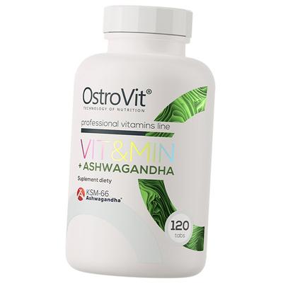 Multivitamines avec Ashwagandha, Vit Min + Ashwagandha, 120 comprimés (36250104)