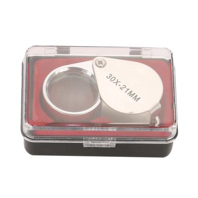 30X Portable Magnifier Folding Pocket Loupe with for Jewelry Checking Reading