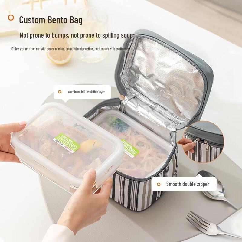 LOCK&LOCK Borosilicate Glass Food Storage Set with Bag