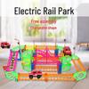 Electric High-Speed DIY Car & Horse Track Educational Toy for Kids