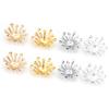 100pcs 13mm Flower Bead Caps Metal Iron Spacer Beads End Caps For Jewelry Making DIY Bracelets Necklace Decoration Accessories