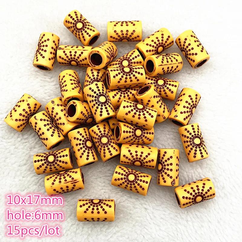 New 5pcs--50pcs Imitation Retro Acrylic Beads for Jewelry Making DIY Children Handmade Bracelets Necklace Accessories