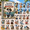 Generic Dog Christmas Advent Calendar 24 Days Cute Puppy Figurine Countdown Blind Box Holiday Home Desktop Decoration Gift