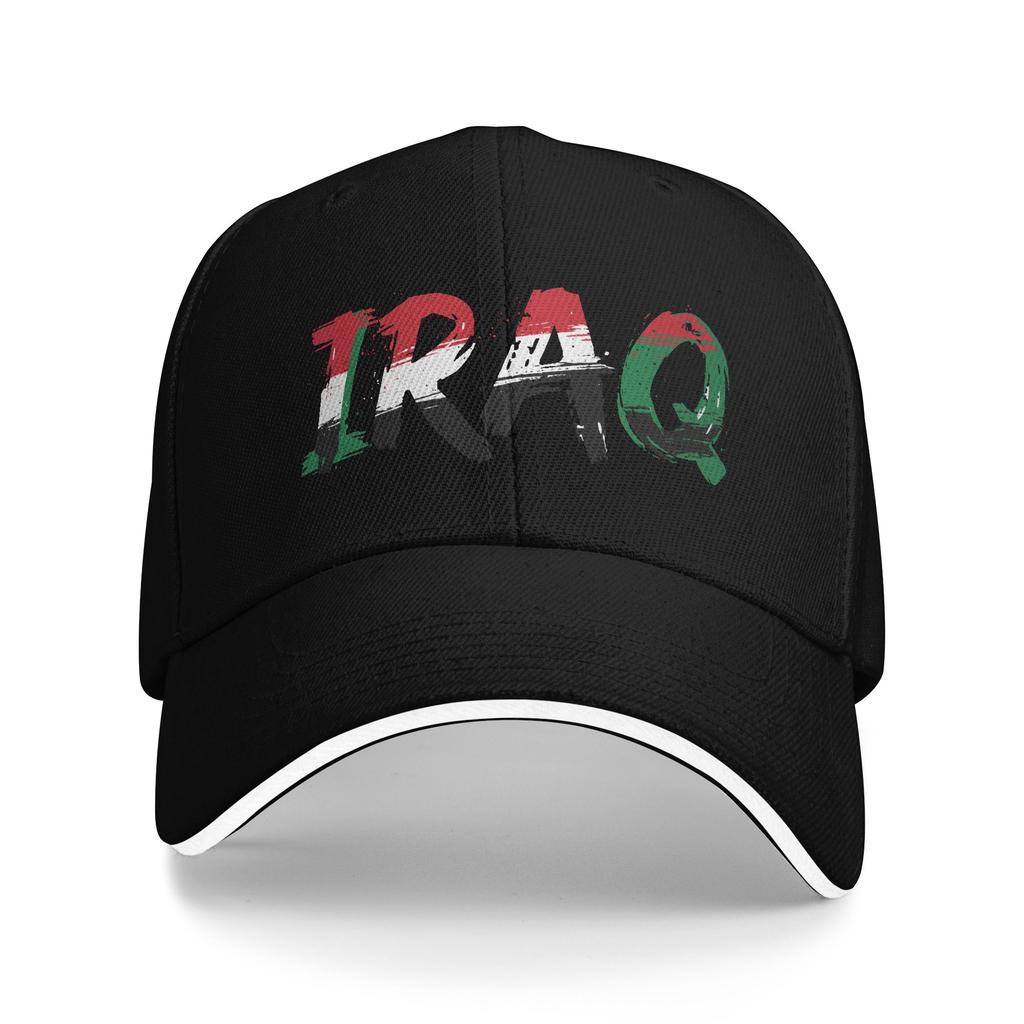Women Unisex Iraq Flag Iraqi Outdoor Hat Sun Cap Casual Baseball Cap Sunscreen Hats