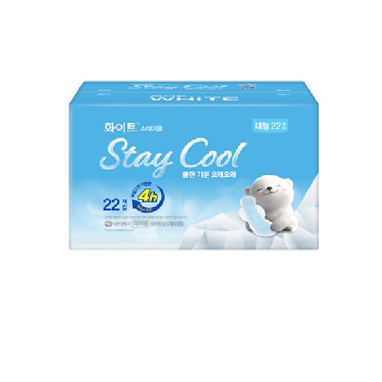 

White Stay Cool Sanitary Pads Increased Supply Plan: Choose 1 of 4 Sizes (Medium/Large/Overnight) White Stay Cool Large 22P