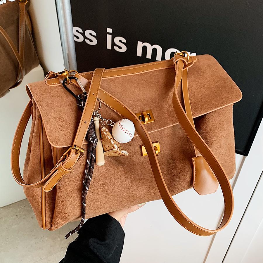 Large Capacity Commuter Tote Bag Women's New Fashion Shoulder Messenger Bag