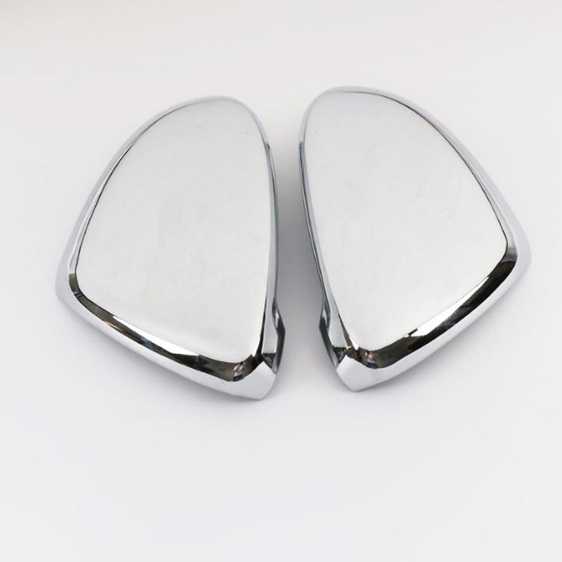 For Volkswagen VW Touran 2015- Car Side Rearview Mirror Cover Trim Accessories Chrome Silver Turn Signal Mirror 2016
