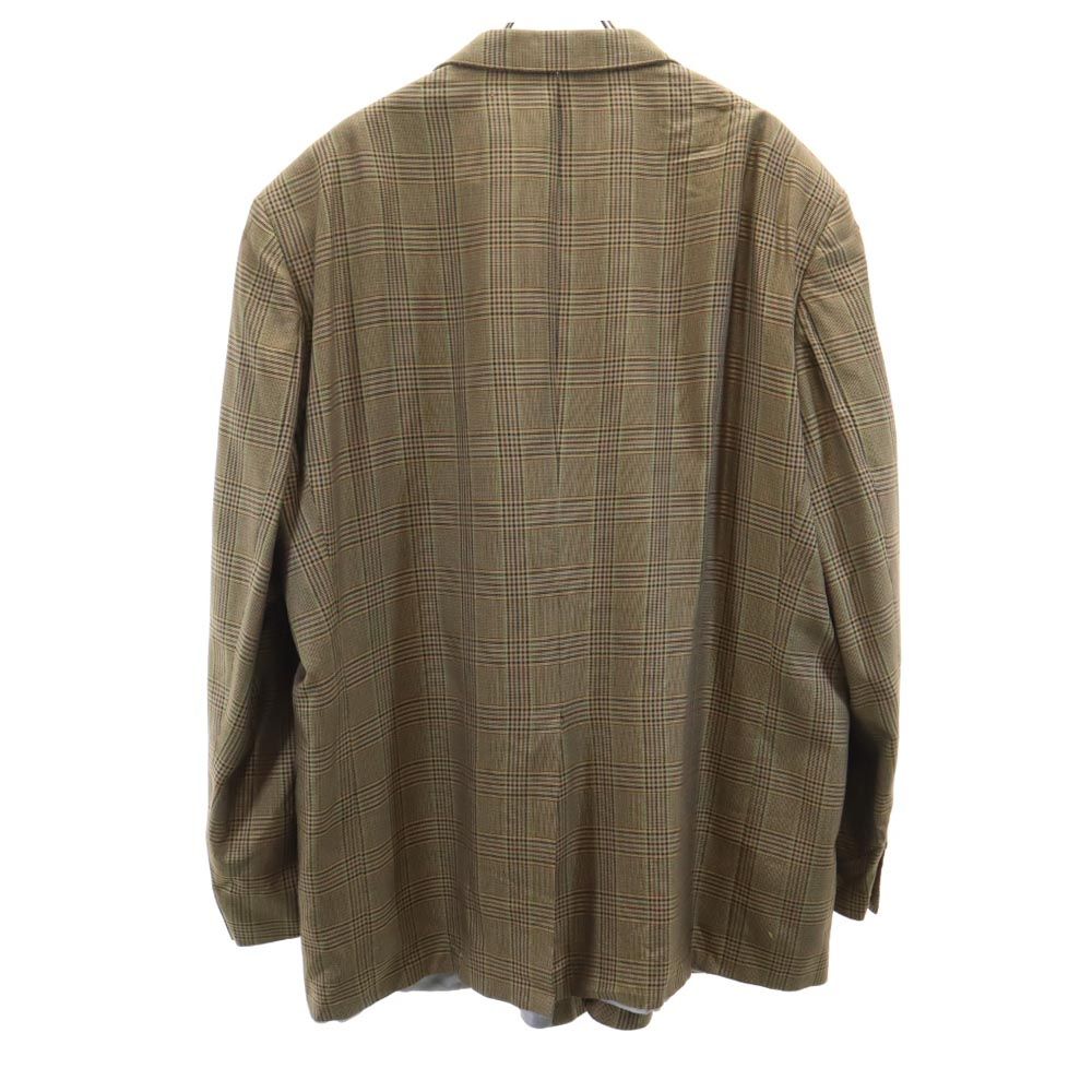 Burberry Check Pattern Tailored Jacket 52L Brown LONDON Men's Used