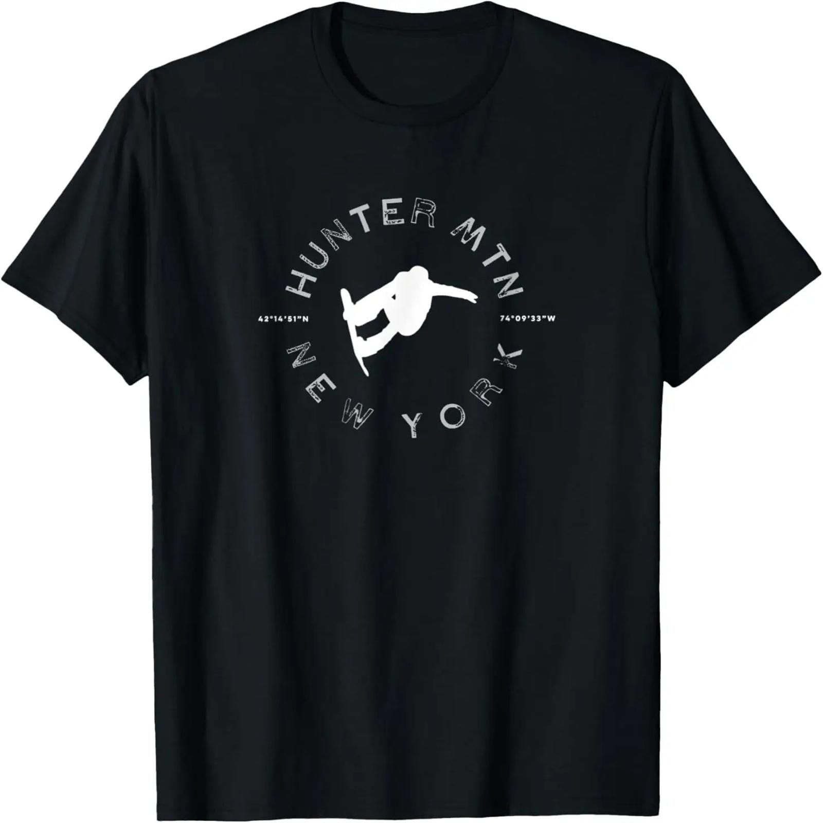 

Hunter Mountain NY Vintage Retro Snowboarding T-Shirt XXXXXL чёрный