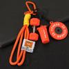 Gym Keychain Set Dumbbell Water Bottle Kettlebell Charm Keyring With Braided Rope For Workout Enthusiasts Bag Accessory