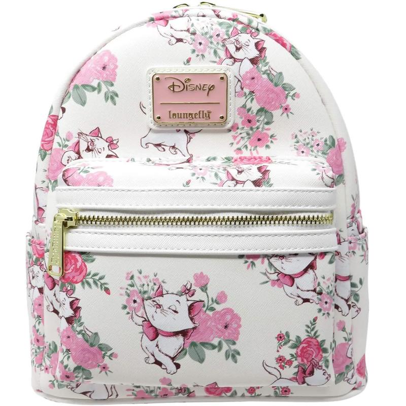 Kids Cartoon Villain Mini Backpack Floral Print Cute Small Rucksack Student School Bag