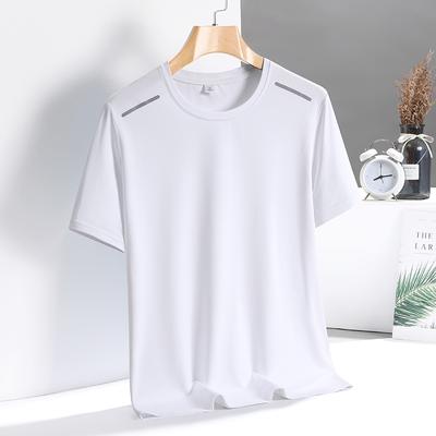 Herren Sommer Lässig Locker Kurzarm T-Shirt Atmungsaktives T-Shirt