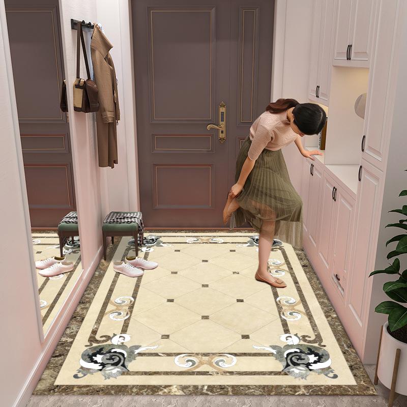 New Chinese Style Marble Entrance Door Mat Dirt Resistant Door Mats Anti Slip Foot Mats for Household Use