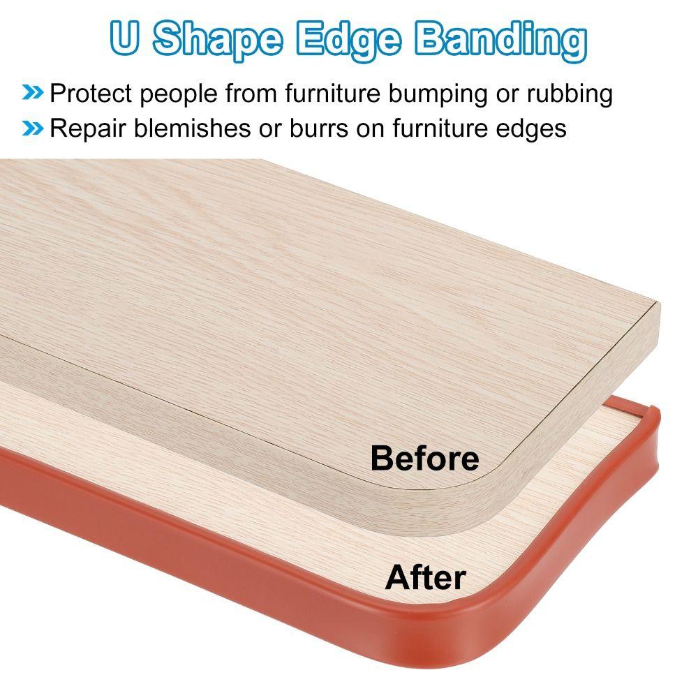 Sealing U-shaped Edge Banding Self Adhesive Sealing Tape Edge Banding Strip  for Furniture