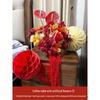 Red Wedding Artificial Flower Arrangement for Living Room, Coffee Table, or Bedside Table Décor