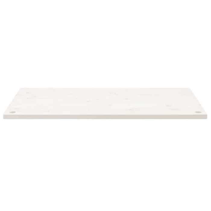 VidaXL White Desktop 100x60x2.5 Cm Solid Pine Wood 824466