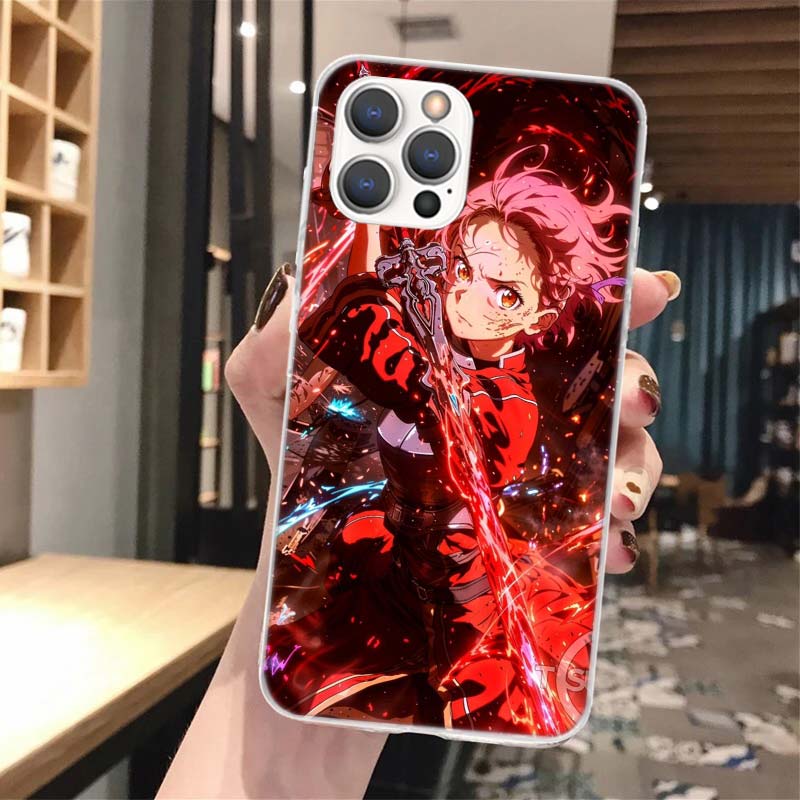Anime Sword Art Online SAO Soft Phone Case For iPhone 16 15 14 13 12 11 Pro Max X XR XS 7 Plus 8 + SE 16Max Pattern Customized C