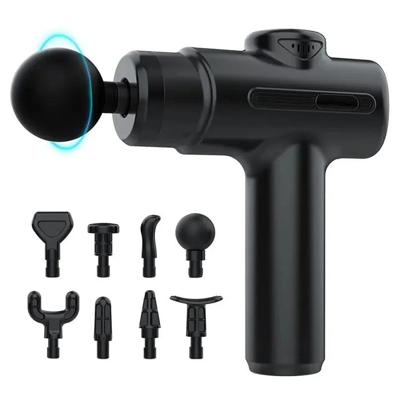 2026 New Gift Pain Relief Electric Deep Tissue Massage Gun with 8 Interchangeable Heads for Arms Back Legs & Full Body, Portable Device for Sport
