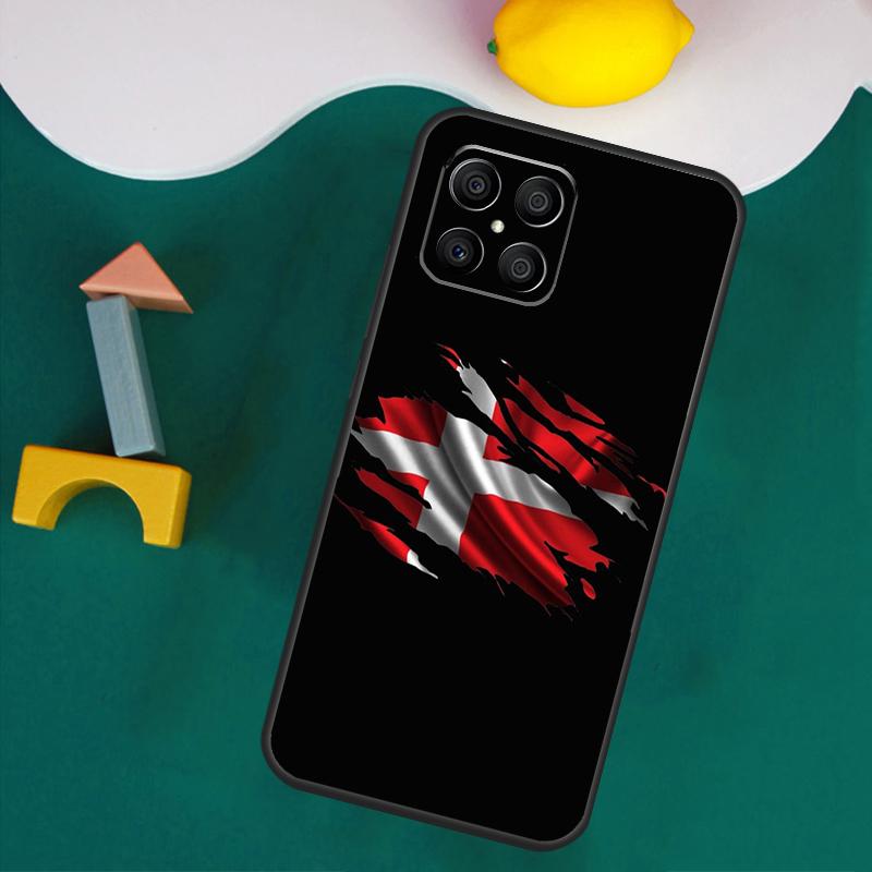 

Denmark Flag Case For Honor Magic 7 5 6 Lite Honor 200 Pro 50 70 90 Lite X9a X8a X8 X9 X8b X9c X9b Cover Honor X8b