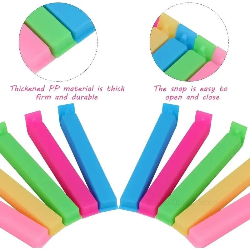 5/10/20pc Color Sealing Clip Moisture-proof Fresh-keeping Snack Bag Sealing Clip Portable Kitchen Storage Food Tool