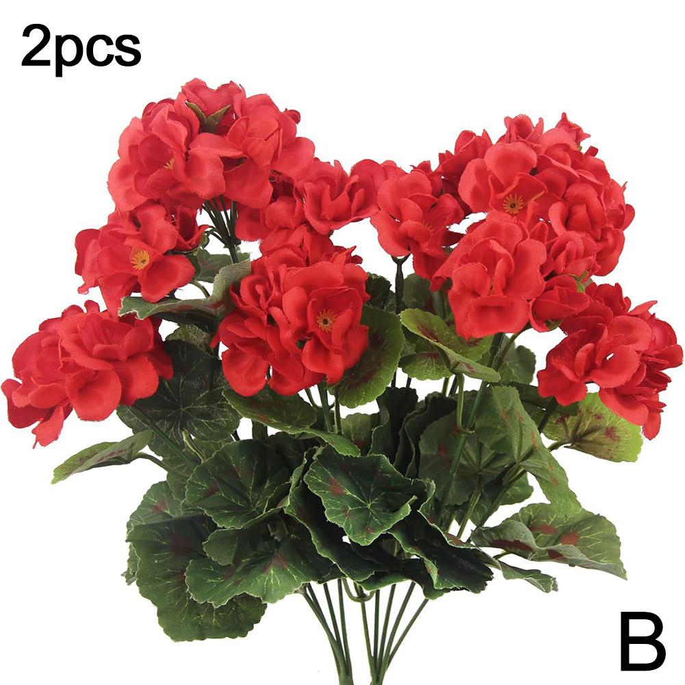 Begonia Flower Artificial Plants Wedding Background Wall Decor Artificial Flower Begonia Silk Flowers Patio Lawn Garden Decor