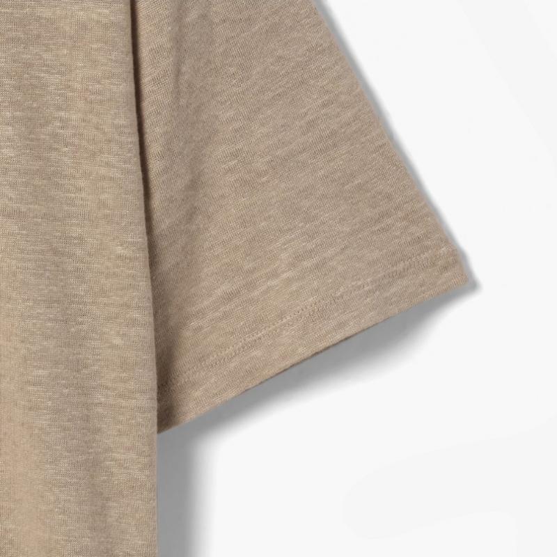 BaToner Normandy Linen T shirT Taupe Bof1m60003a46