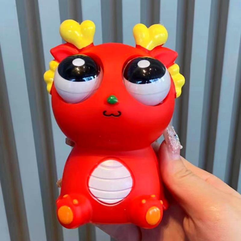 Funny Eyeball Burst Squeeze Toy Dragon Pinch Toys Kids Stress Relieving Venting Toys Fidget Toy Creative Decompression Toy