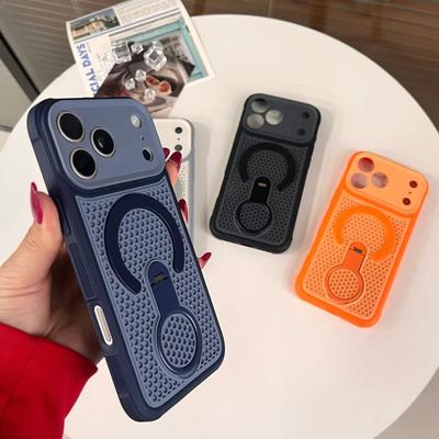 New For Magnetic 360° Bracket Heat Dissipation Case For For Iphone 17 Air 16 15 14 Plus 13 12 11 Pro Max Stand Cooling Cover