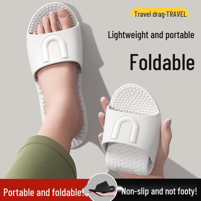 Portable Folding Summer Slippers: Soft Sole for Travel, Business Trips, Hotel & Home - Unisex