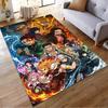 Demon Slayer Anime Characters Design Non-slip Rug Suitable for Living Room and Bedroom Sofas