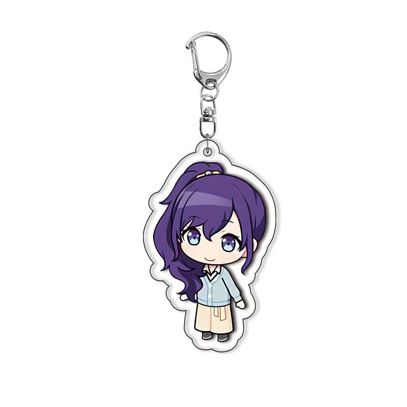 PJSK Kawaii Cute Anime Characters Acrylic Keychain Ornaments Girls Cartoon Backpack Charm Keyring Jewelry Accessories Gifts Toys