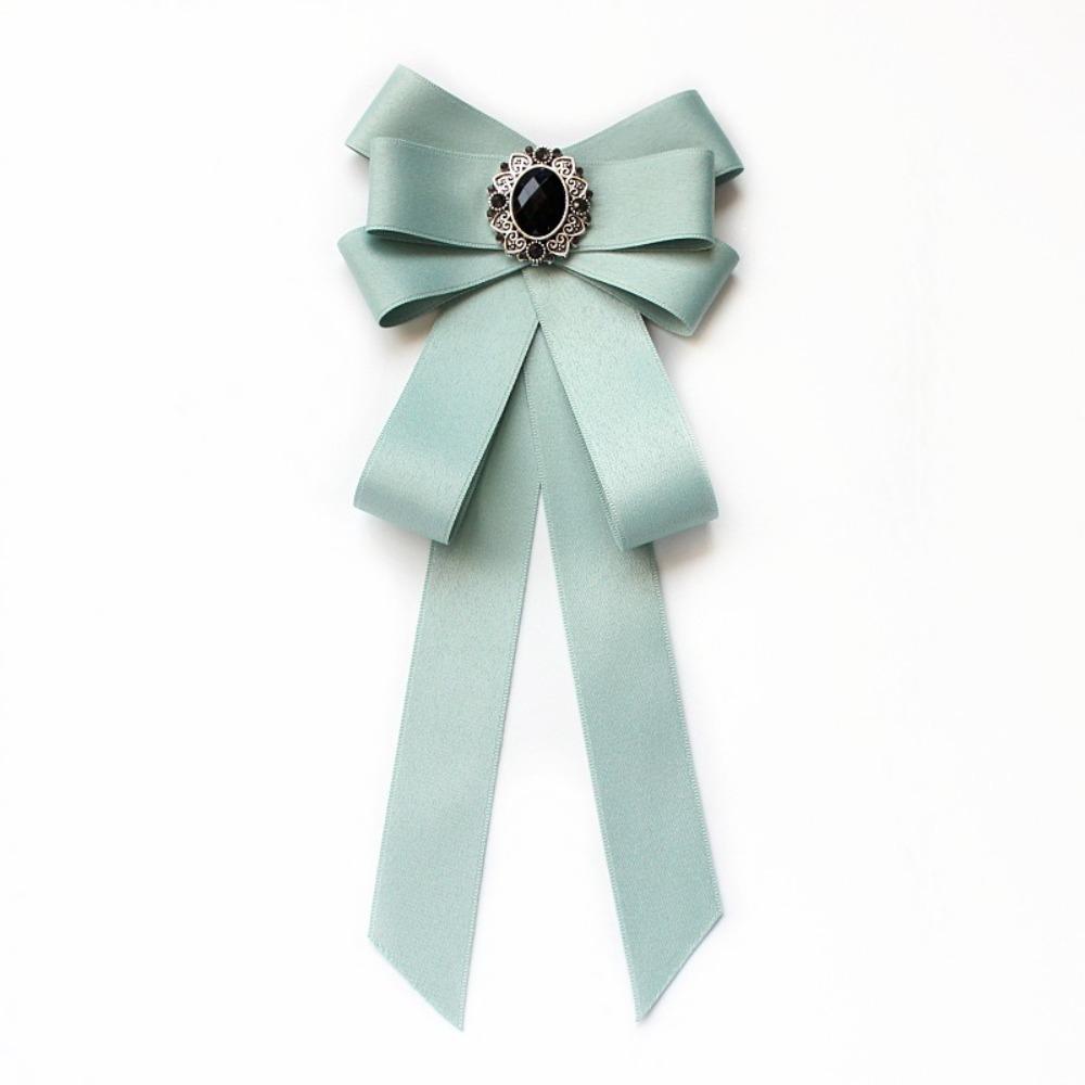 Fashion Ribbon Butterfly Knot Tie Alloy Adjustable Rhinestone Bow Tie Rhinestone Decoration Shirt Bow Tie Gift
