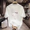 Cotton Summer New Chinese Streetwear Printed Short-sleeve T-shirt Trendy Half-sleeve Round-neck Top