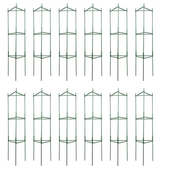 

Набор из 12 опор для томатов, Поддержка для садовых растений, Садовые колья до 48 дюймов