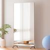 Brisafe Japanese Mirror Film Stand Case with Casters Unbreakable Mirror Rotating Stand Suitable for Widths Pedestal Z80140ISW 80-140