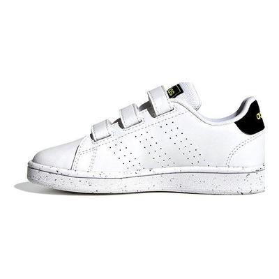 Neo Advantage Chaussures de Skate Basses Durables Antidérapantes pour Enfants Baskets pour Enfants Blanc Noir GW6496