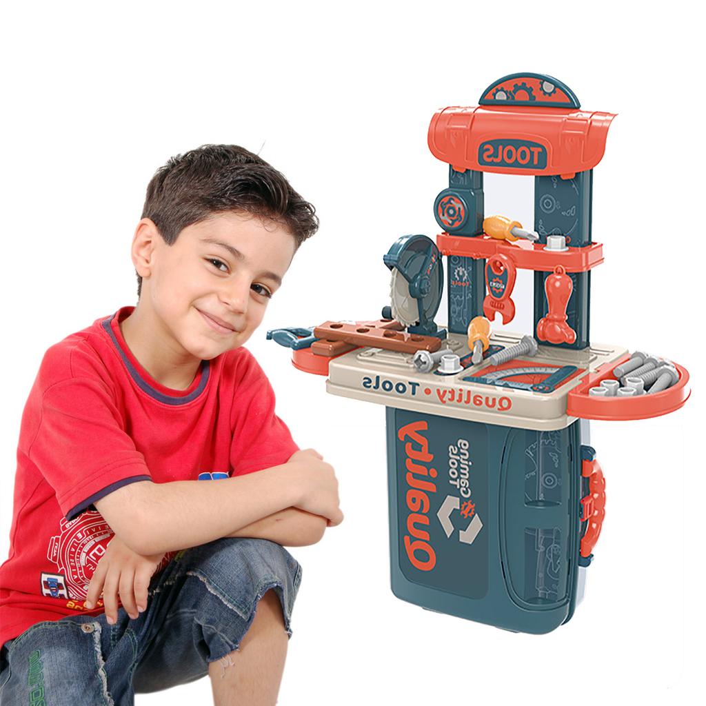 Plastic Dressing Playset 3 In 1 Kids Makeup Dressing Table Toy Set for Over 3 Years Old