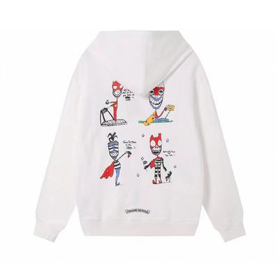 842 CHROME HEARTS Podzim a zima 2026 Nová Velikost Klasický Styl Logo Zip Kapuce Mikina, Vhodná pro Páry k Nošení