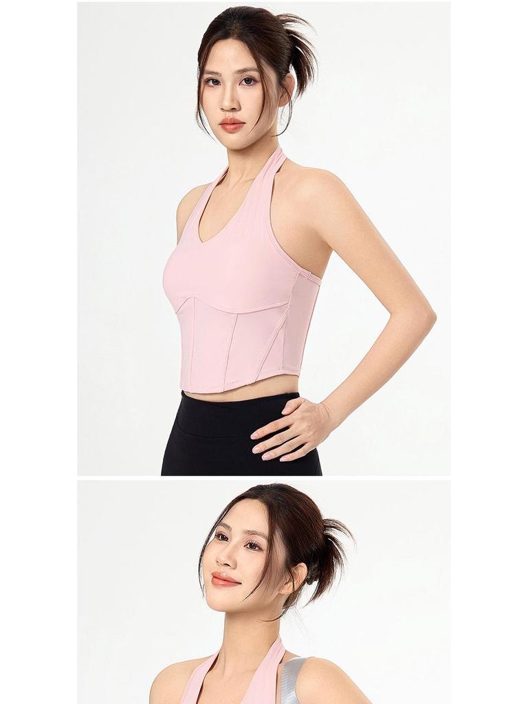 Women's Cross-Border Yoga Wear: Sexy Open Back Fitness Top - Versatile, Stylish Cover-up T-shirt
