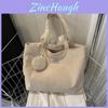 Urban Minimalist Womens Corduroy Tote With Multiple Pockets And Soft Structure