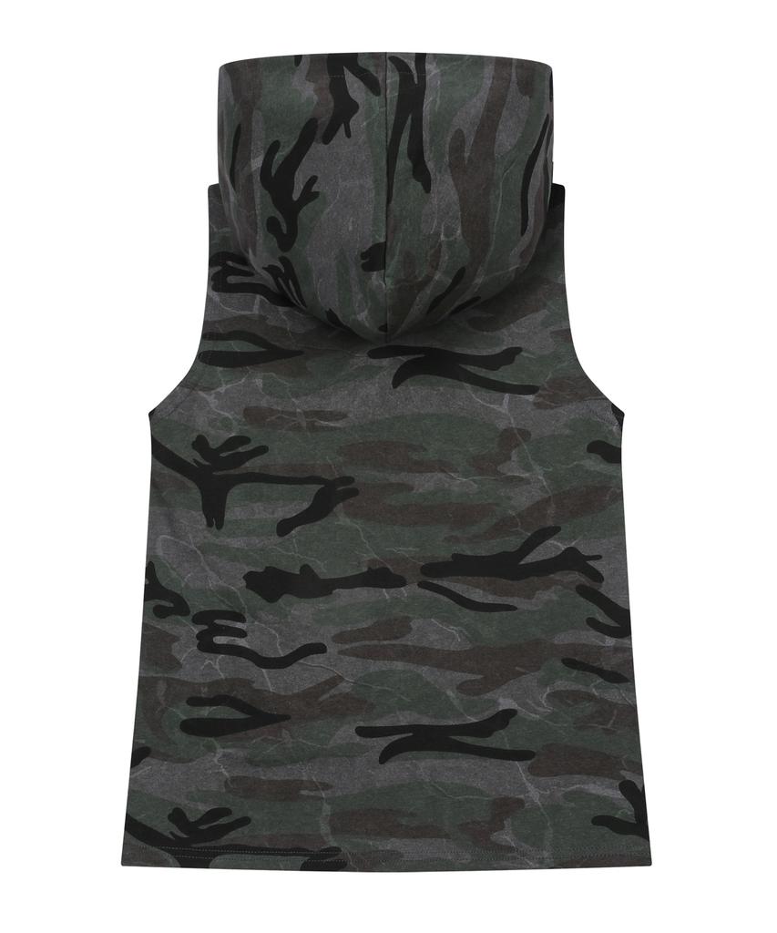 Mucent Kellen Metal Logo Camo Hooded Sleeveless (2 Colors)