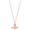 VIVIENNE WESTWOOD Brand Logo Original Design Brass Necklace Women Necklace Rose-Gold 630203BH-02G111