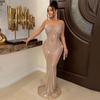 Elegant European & American Rhinestone Evening Gown