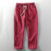Men's Casual Pants Straight Linen Trousers Male Black Polyester Korean Style Classic In Streetwear Harajuku Y2k Baggy Summer