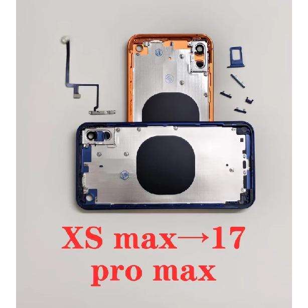 DIY Dla XS Max X Do 17 Pro Max Błyszcząca Obudowa XS XR Jak 17 Pro Dla iPhone 11 do 17 Pro Obudowa DIY Tylna Tylna Pokrywa Baterii