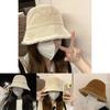Fashionable Chic Lamb Wool Bucket Hat For Women 2022 Winter Trendy Warm Fisherman Hat