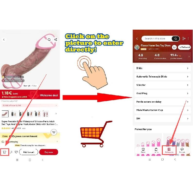 Female Masturbator Butt Plug Vagina Clit G-Spot Masturbation Sex Toy for Women 6sizes Black Dildos Wiht Suction Cup Ddildo Penis