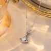 Hollow Diamond‑Enc‑rusted Skirt‑Fan Collarbone Chain, Light‑Luxury Niche Advanced‑Sense Commuter Women Necklace