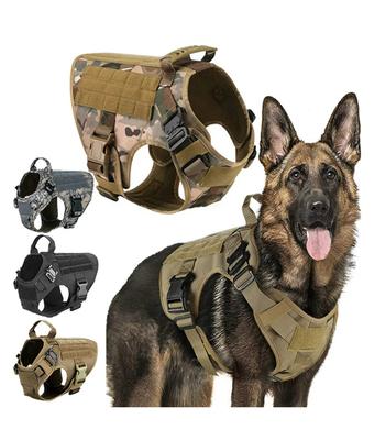 Taktisches Hundegeschirr Militärisches Training Gepolsterte Schnellverschlussweste Haustiertraining Hundegeschirr Für Set Kleine Mittlere Große Hunde